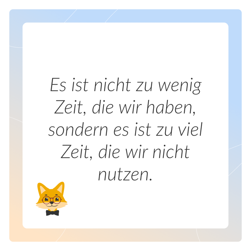 Grafik mit einem Spruch